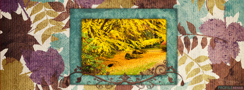 Blue & Brown Fall Facebook Cover - Beautiful Pictures of Fall - Photo Autumn