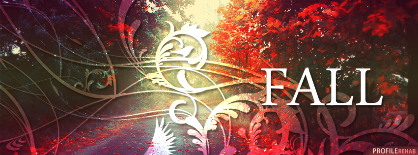 Fall Facebook Cover with Fall Text - Fall Season Images - Fall Cover Photo