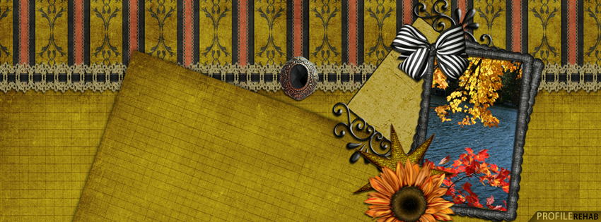 Elegant Vintage Fall Facebook Cover - Cute Fall Images Free - Pretty Fall Picture Preview