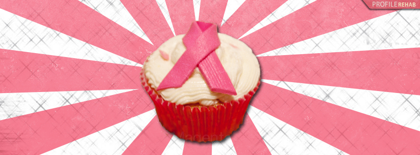 Breast Cancer Awareness Cupcake Facebook Cover - Pink October Images