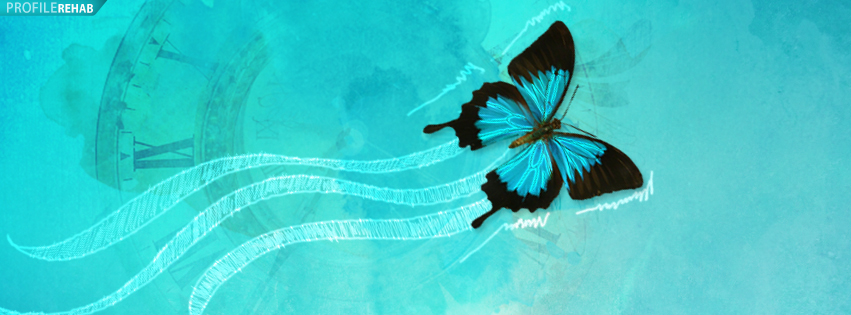 Blue Butterfly Timeline Cover