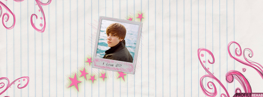 Cute Justin Bieber Facebook Cover Preview