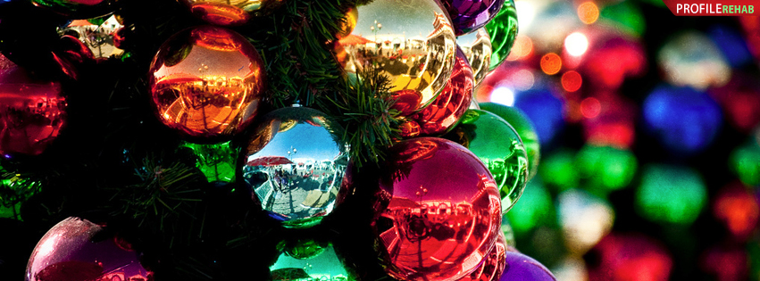 Christmas Ornament Facebook Cover - Free Xmas Images for Facebook - X-mas Image