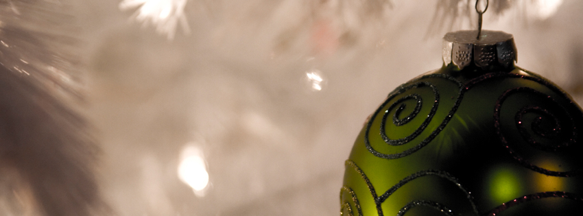Christmas Ornament Picture - Green Christmas Facebook Cover - Pictures of Ornaments Preview