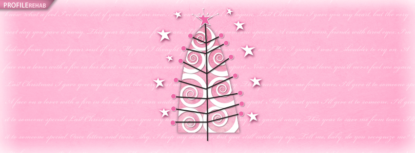 Pink Christmas Tree Facebook Cover - Pink Christmas Trees Pictures Preview