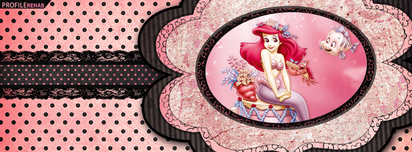 Cute Little Mermaid Facebook Cover Preview