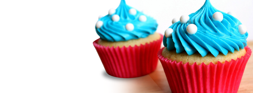 Blue Cupcake Timeline Cover