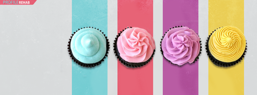 Color Cupcake facebook covers