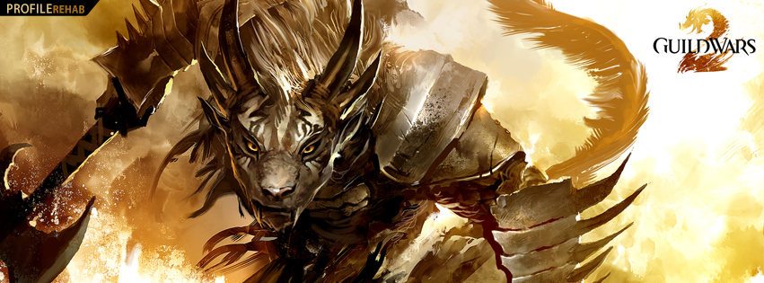 Guild Wars Grawl Warrior Facebook Cover Preview