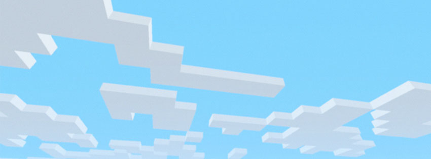 Minecraft Clouds Facebook Cover Preview