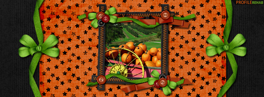 Halloween Fall Pumpkins Facebook Cover - Halloween Pumpkin Images - Cute Pumpkin Picture