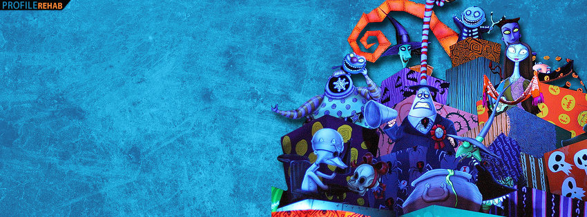 Haunted Mansion Nightmare Before Christmas Facebook Cover  Preview