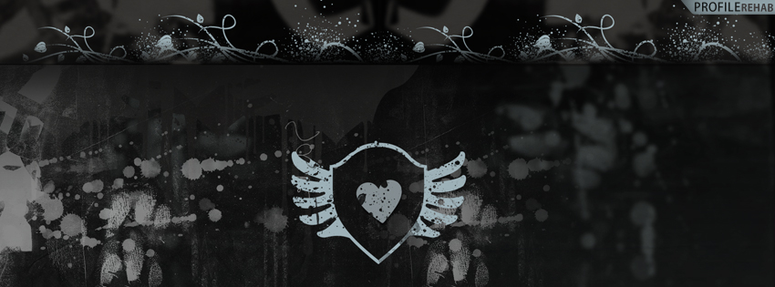 Grunge Heart Facebook Cover