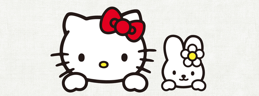 Pink Hello Kitty Facebook Timeline Cover
