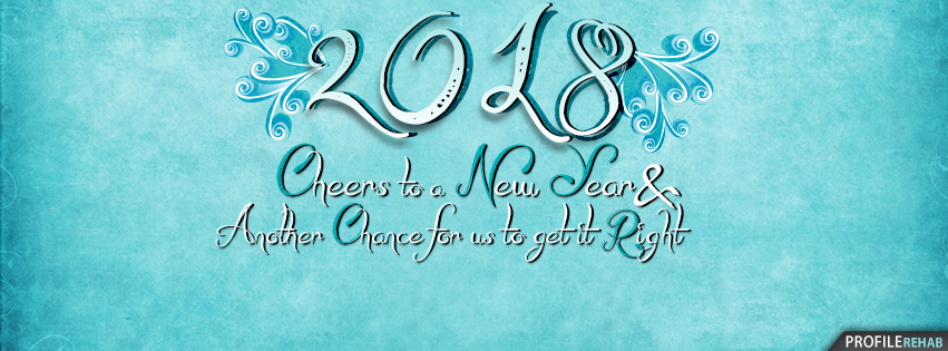 Blue 2018 New Year Facebook Covers Preview