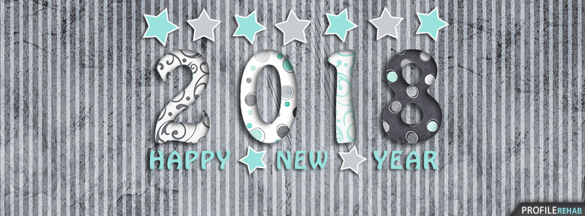 2018 Happy New Year for Facebook Cover Preview