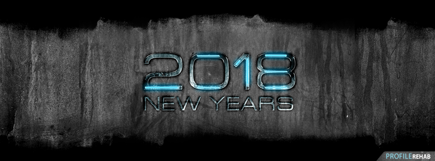 2018 Grunge New Years Facebook Covers