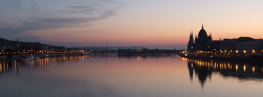 Scenic Budapest Sunset Facebook Cover Preview