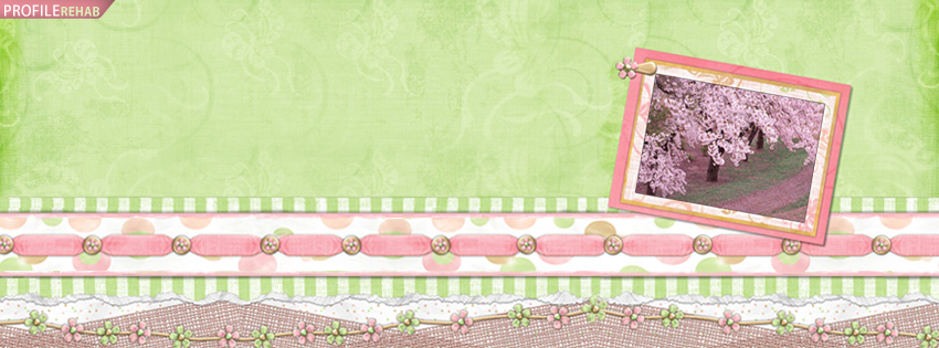 Pretty Spring Cherry Tree Facebook Cover Preview