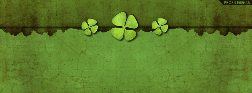 Four Leaf Clover Facebook Timeline Cover - St Patricks Pictures Preview