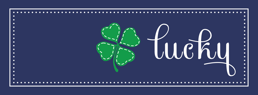 Lucky St Patricks Day Facebook Cover - Irish Shamrock - Picture of Shamrock Preview