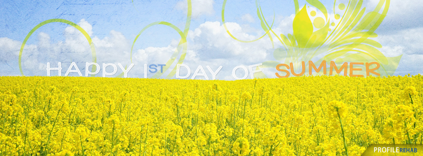 Happy First Day of Summer Graphics - Cute Summer Graphic for Facebook Cover Preview