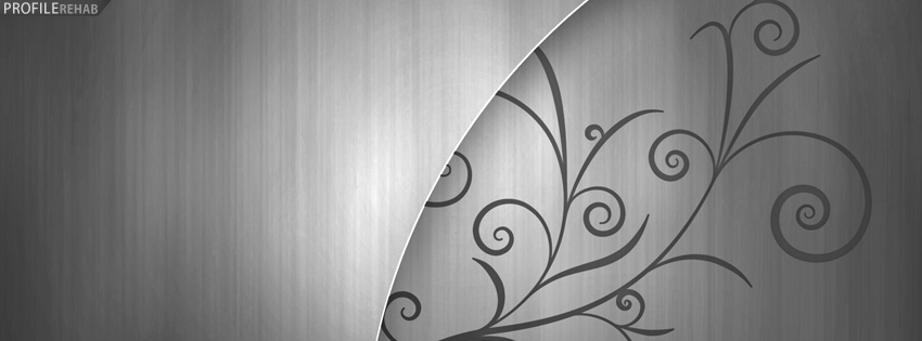 Silver Swirly Facebook Cover Preview