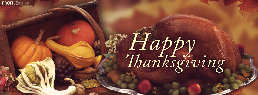 Happy Thanksgiving Facebook Covers with Pics of Thanksgiving Turkey-Photos Thanksgiving Preview