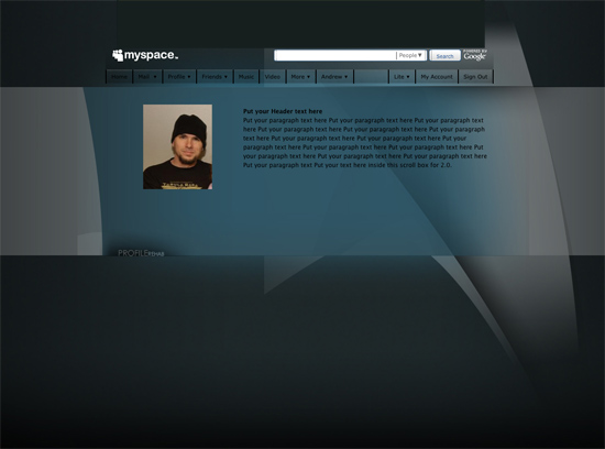 Tiny Myspace Layouts For Guys 91