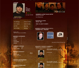 30 Seconds to Mars Myspace Design - Thirty Seconds to Mars Layout