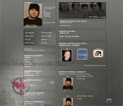 30 Seconds to Mars Myspace Layout - 30 Seconds to Mars Design