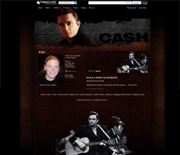 Johnny Cash Myspace Layout- Man in Black Theme -Johnny Cash Design