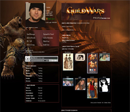 Guild Wars Myspace Layout - Gaming Backgrounds - Gamer Myspace Themes