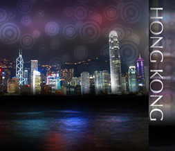 Hong Kong Skyline Myspace Layout - Hong Kong City Skyline Theme