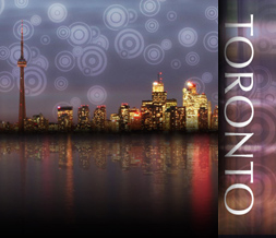 Toronto Skyline Myspace Layout - Canada Skyline Theme