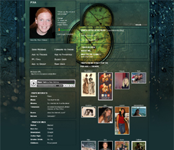 Blue Bioshock Theme - Gaming Myspace Backgrounds- Blue Bioshock Layout