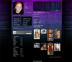 Black & Purple Myspace Layout - Purple & Black Myspace Theme