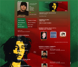 Bob Marley Myspace Theme - Bob Marley Layout - Rastafari Background
