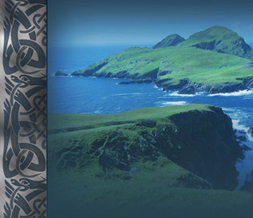 Celtic Knot Myspace Layout - Puffin Island Background - Ocean Theme Preview