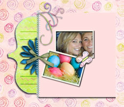 Pink Easter Layout - Pink & Green Easter Myspace Theme Preview