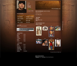 Egyptian Myspace Layout - Brown Myspace Background - Ancient Egypt Theme