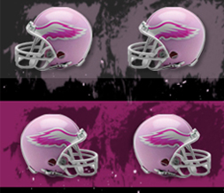 Cute Pink Helmet Twitter Background-Girly Football Helmet Background Preview
