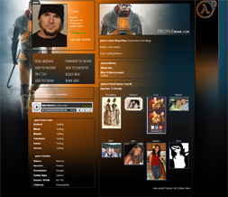 New Halflife 2 Layout for Myspace - Cool Halflife Gaming Layouts Preview