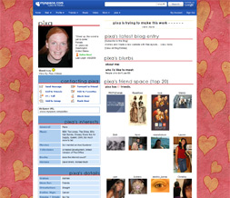 Pink & Yellow Hearts Default Myspace Layout - Yellow & Pink Default Layout