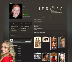 Heroes Myspace Layout- Claire Bennet Layout- Hayden Panettiere Layout Preview