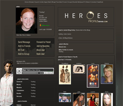 Heroes Myspace Layout - Mohinder Suresh Theme - Sendhil Ramamurthy Layout Preview