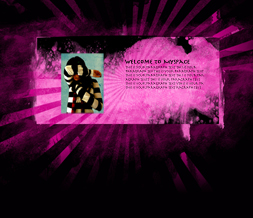 Pink & Black Grunge Hide Everything Layout - Purple & Black Hide Everything Code Preview
