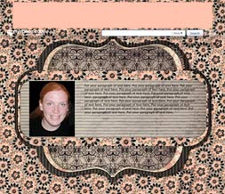Pink & Black Hide Everything Layout - Black & Pink No Scroll Layout