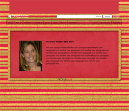 Pink & Green Stripes Hide Everything Layout - Green & Pink Myspace Theme