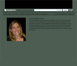 Solid Green Hide Everything Layout - Sage Green w/ Black Text No Scroll Layout Preview
